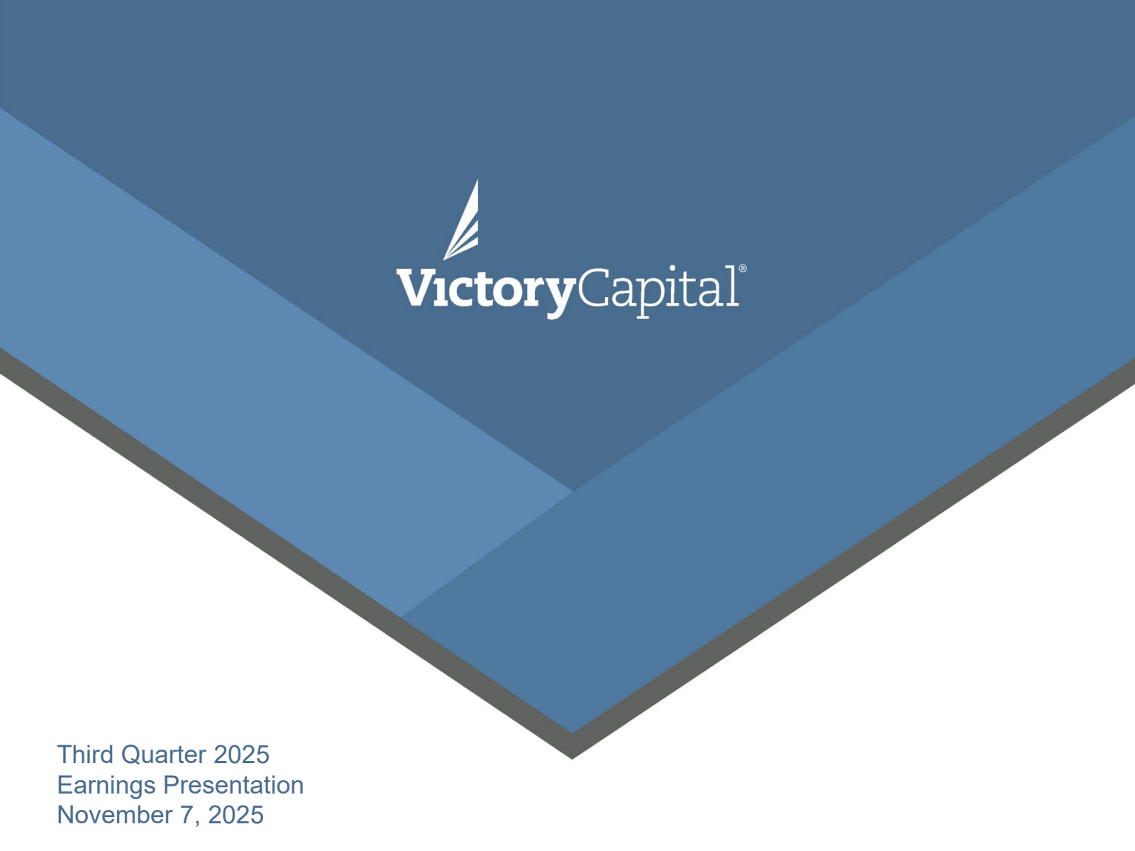 Victory Capital's Q3 2025 Slide Deck