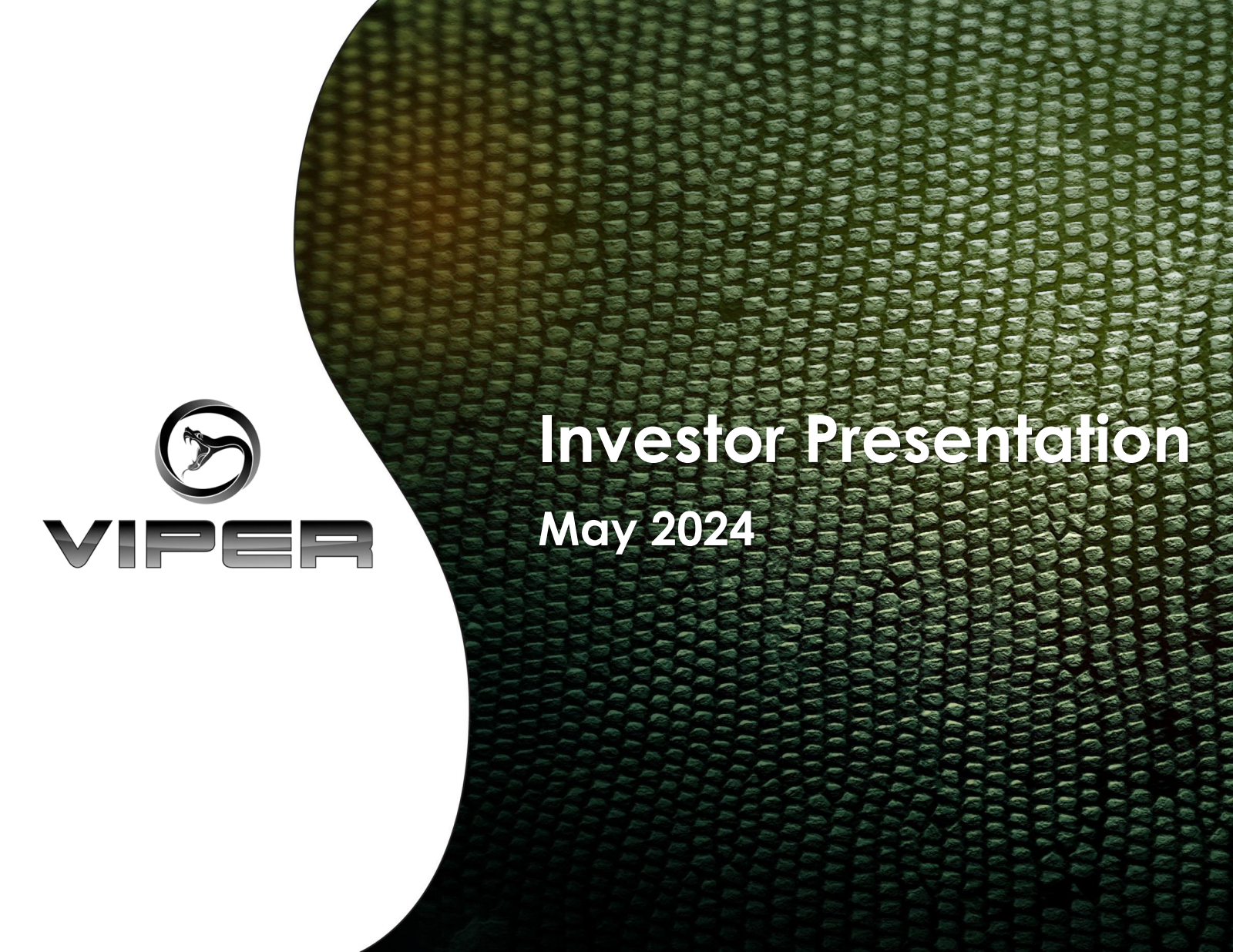 Viper Energy's Q1 2024 Slide Deck