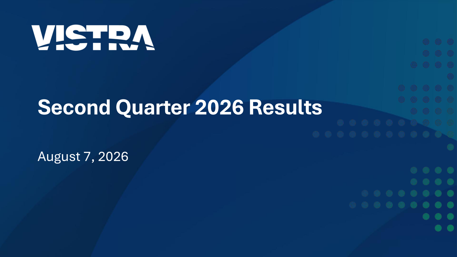 Vistra's Q2 2026 Slide Deck
