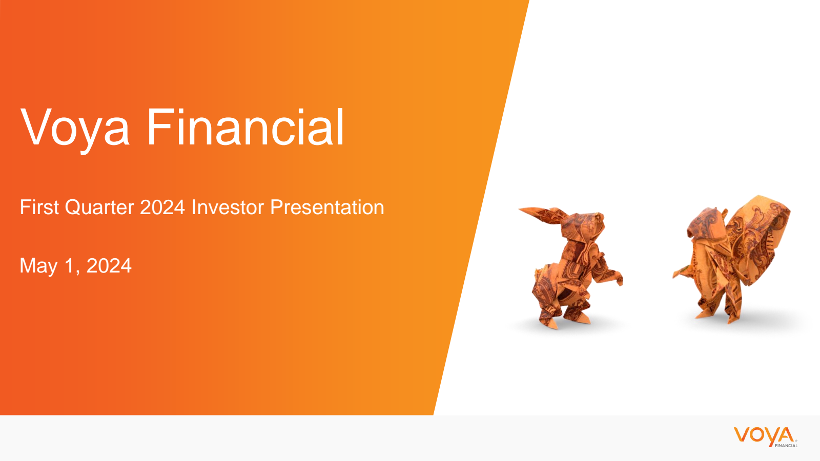 Voya Financial's Q1 2024 Slide Deck