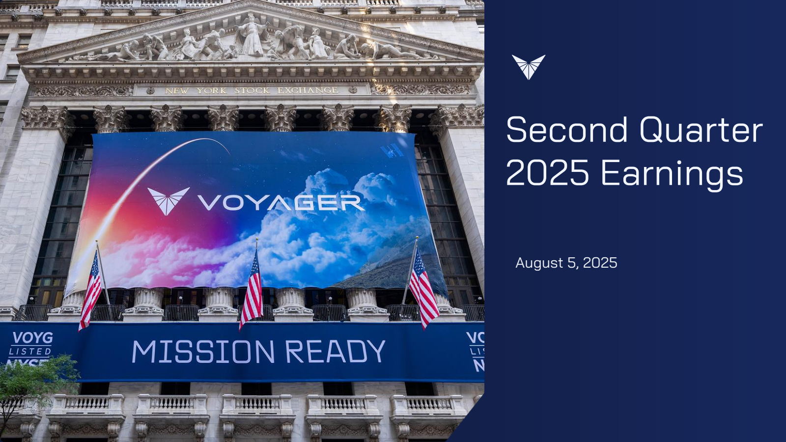 Voyager Technologies' Q2 2025 Slide Deck
