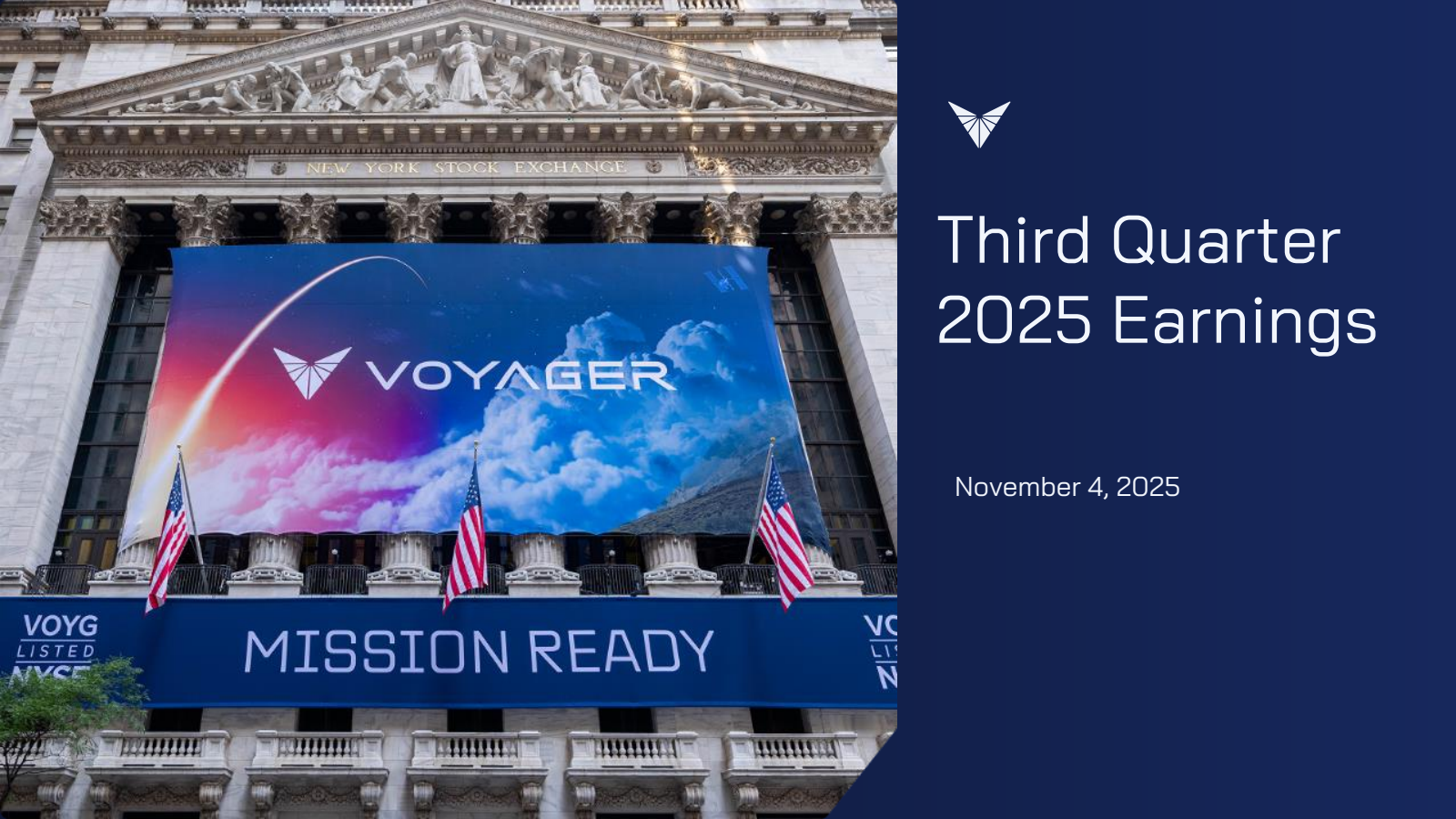 Voyager Technologies' Q3 2025 Slide Deck