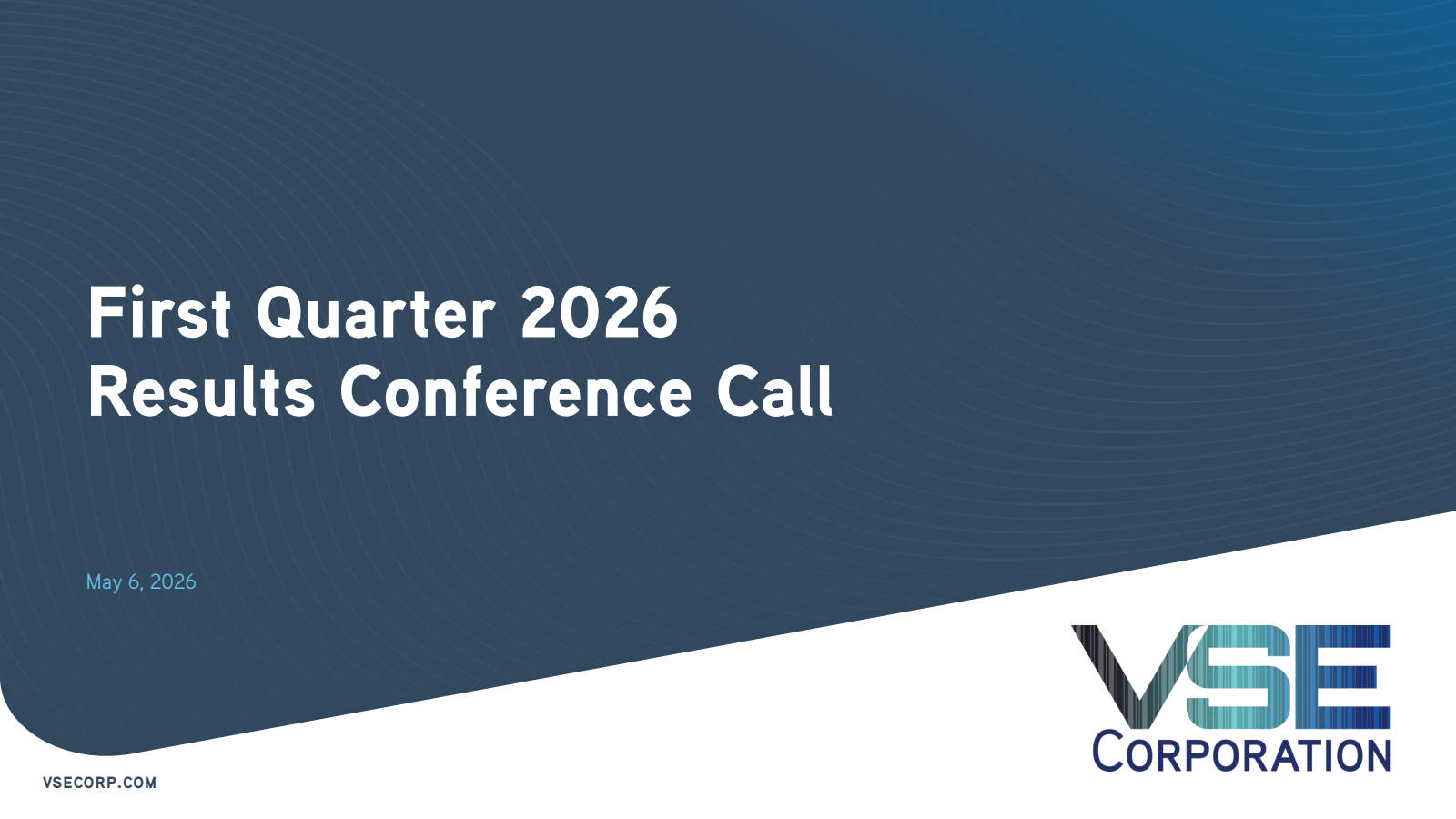 VSE's Q1 2026 Slide Deck