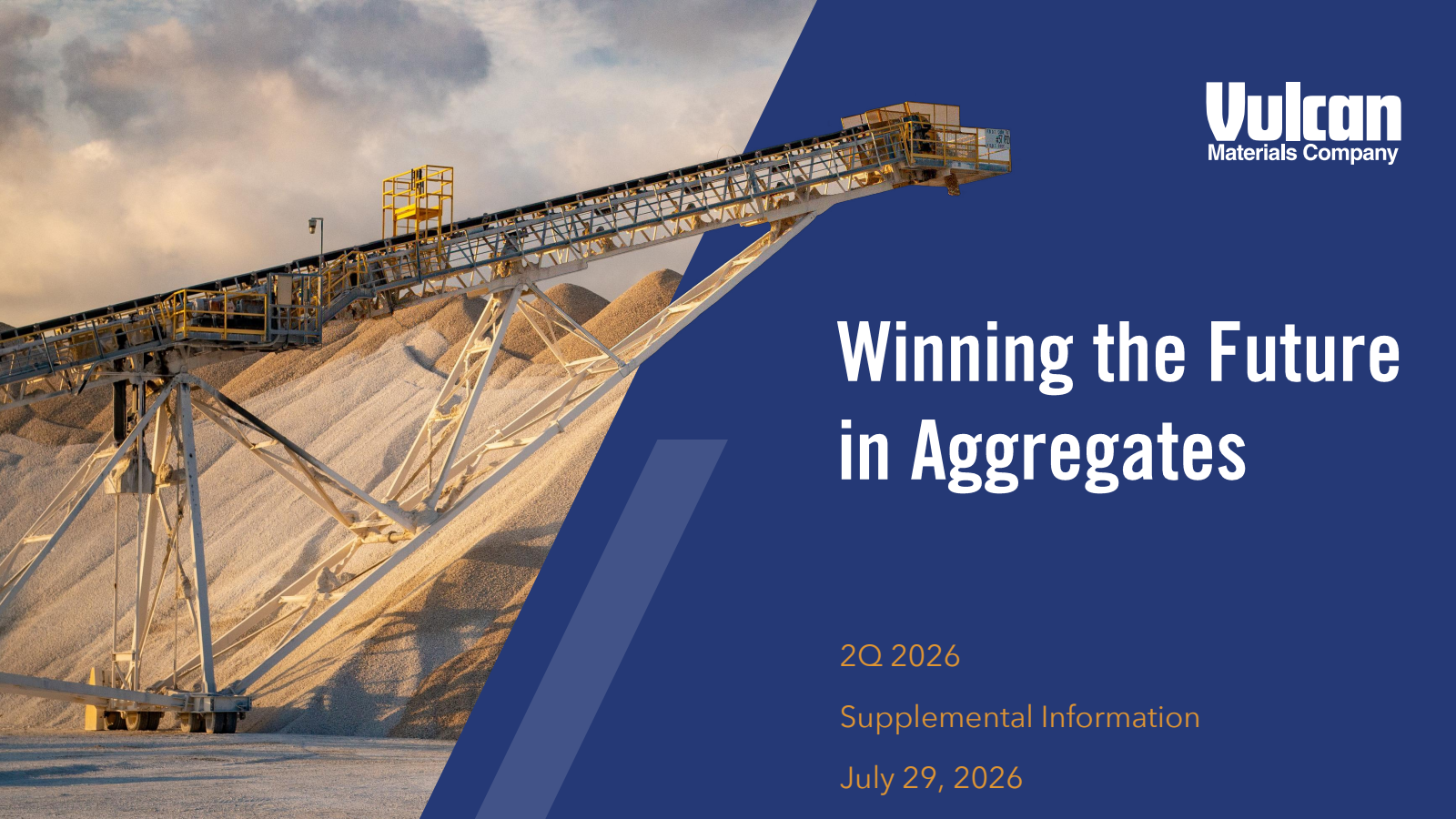 Vulcan Materials' Q2 2026 Slide Deck