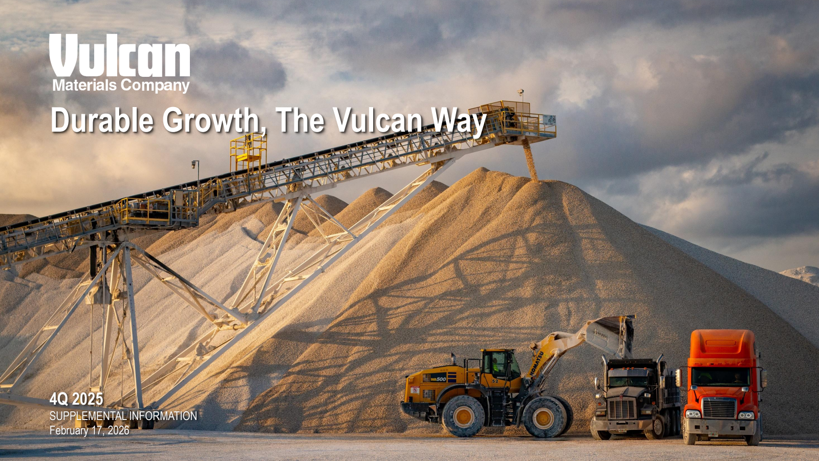 Vulcan Materials' Q4 2025 Slide Deck