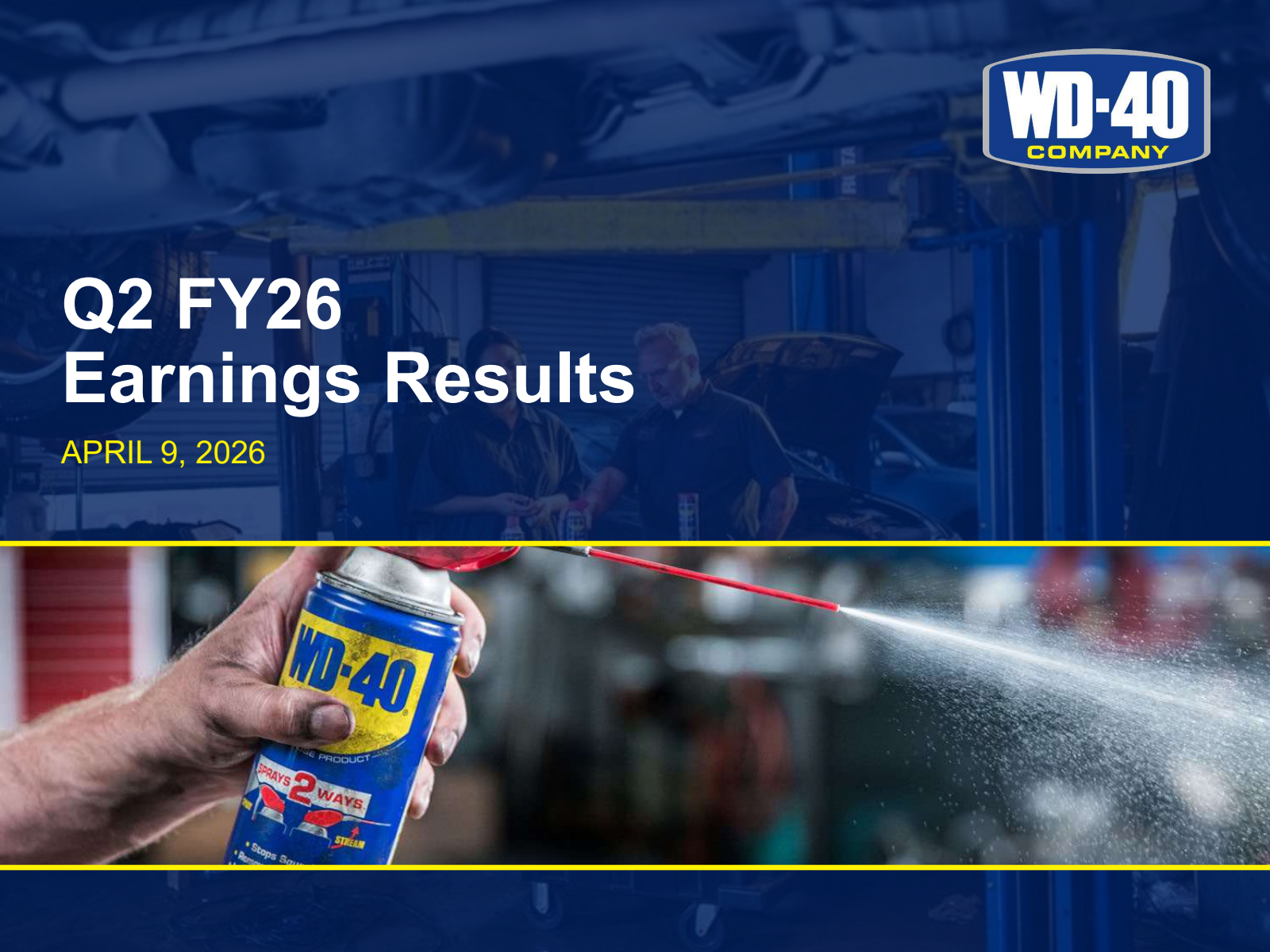 WD-40's Q2 2026 Slide Deck