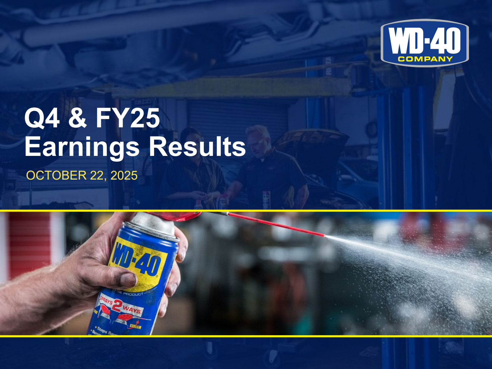 WD-40's Q4 2025 Slide Deck