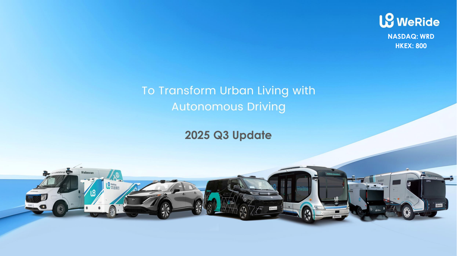 WeRide's Q3 2025 Slide Deck
