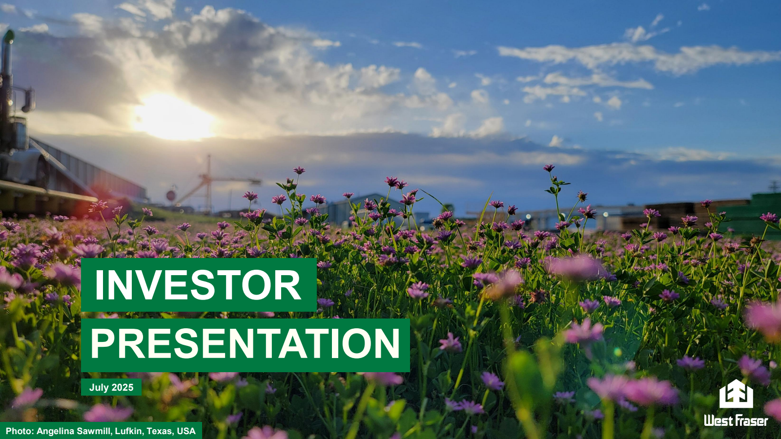 West Fraser Timber's Q2 2025 Slide Deck