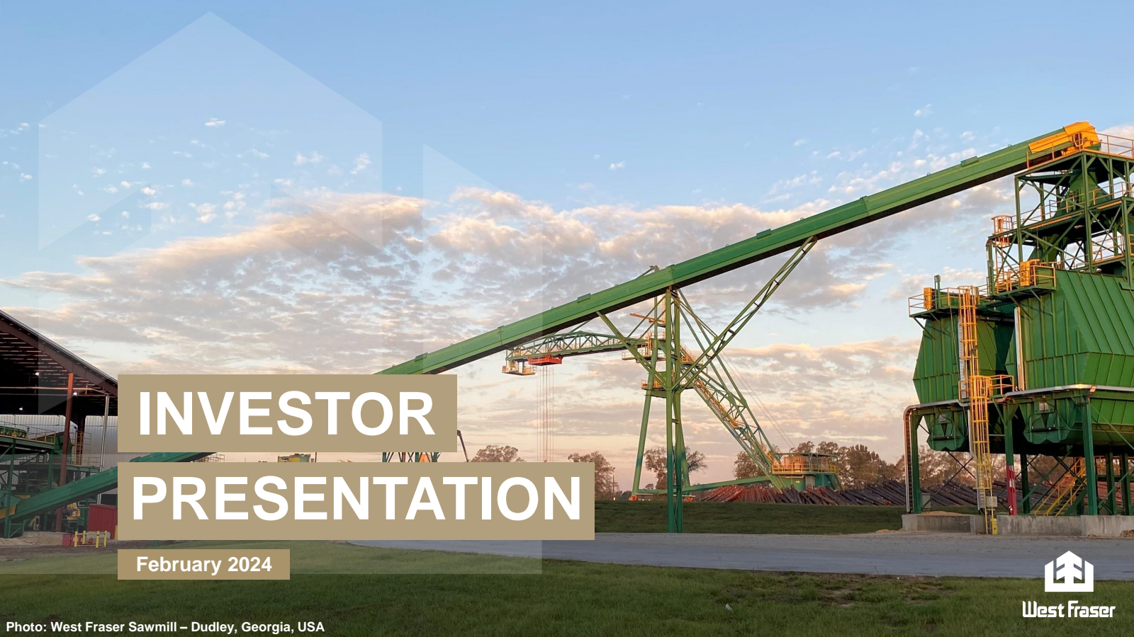 West Fraser Timber's Q4 2023 Slide Deck