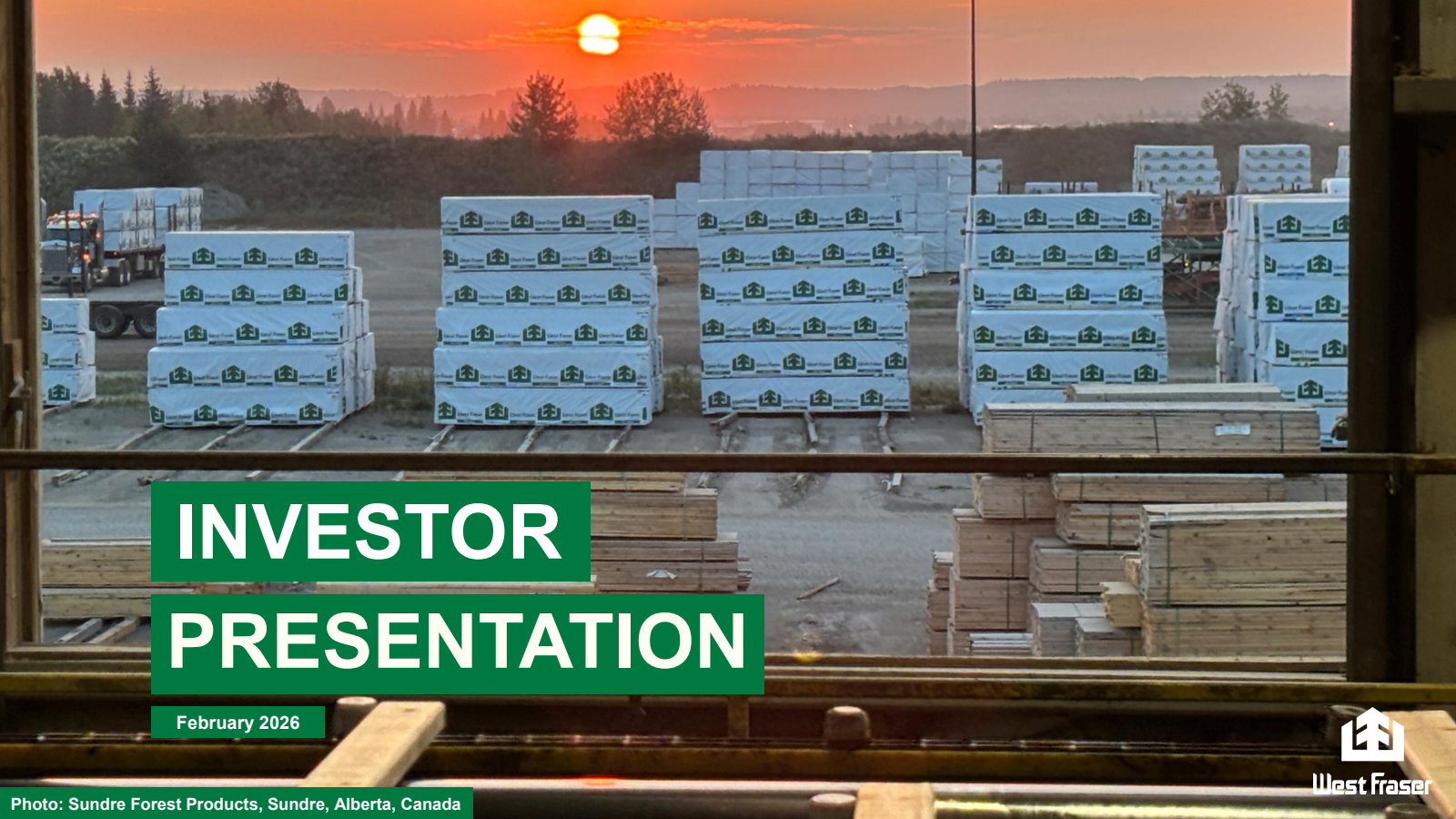 West Fraser Timber's Q4 2025 Slide Deck