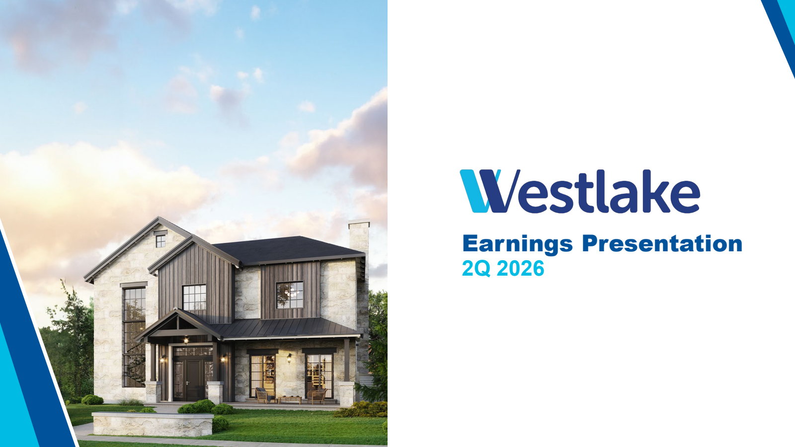 Westlake's Q2 2026 Slide Deck