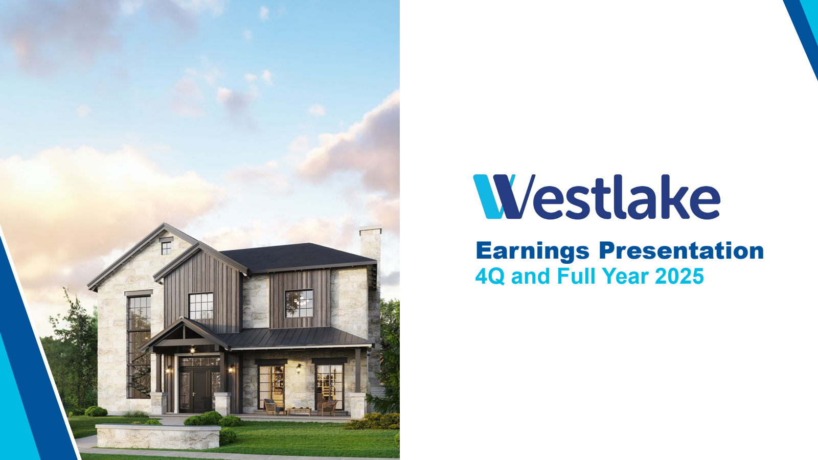 Westlake's Q4 2025 Slide Deck