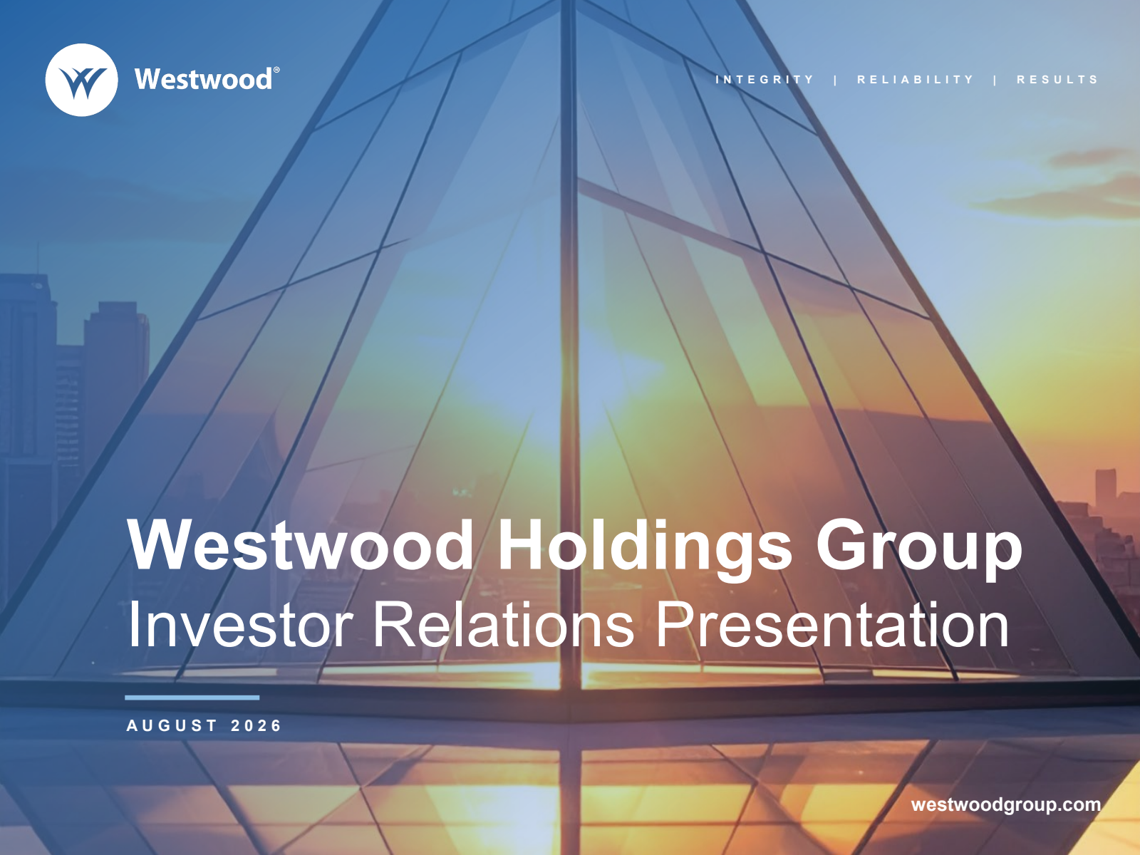 Westwood Holdings Group's Q2 2026 Slide Deck