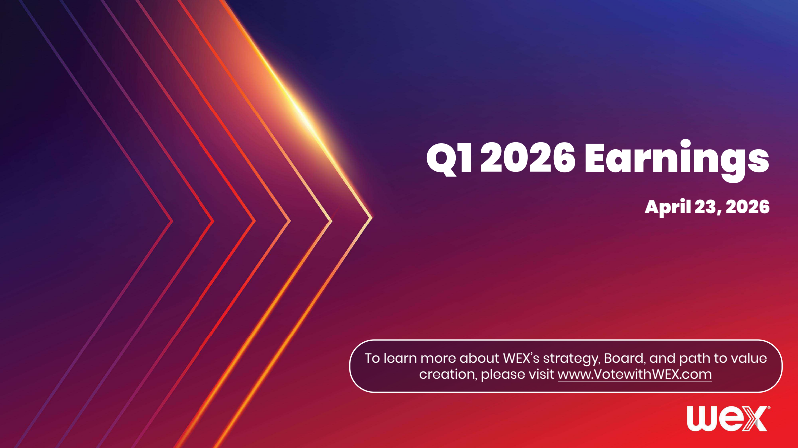 WEX's Q1 2026 Slide Deck