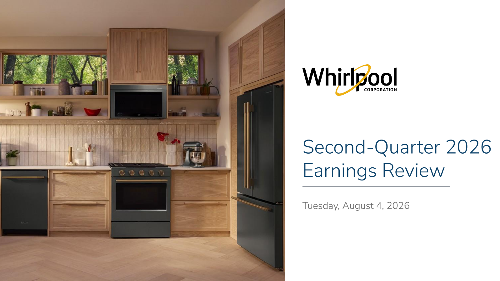 Whirlpool's Q2 2026 Slide Deck