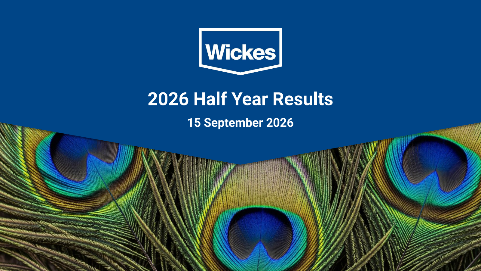 Wickes Group's H1 2026 Slide Deck