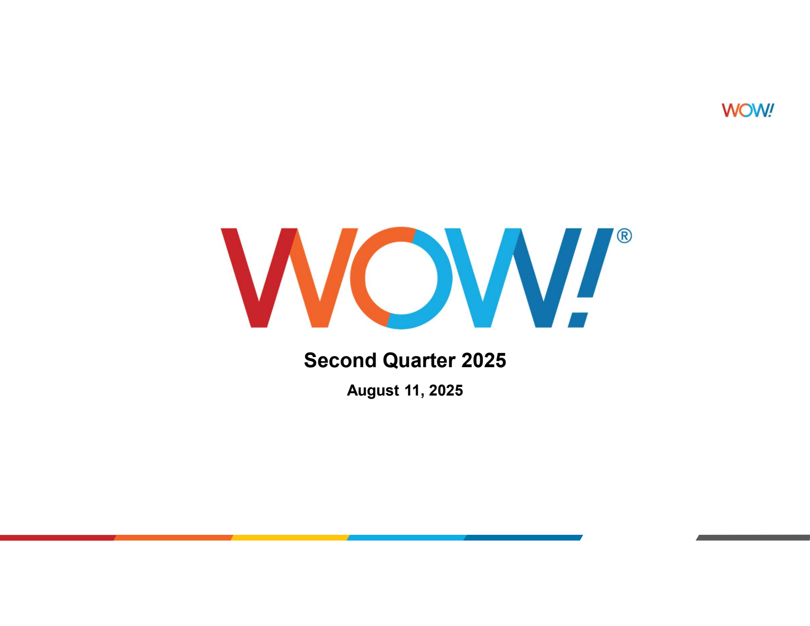 WideOpenWest's Q2 2025 Slide Deck