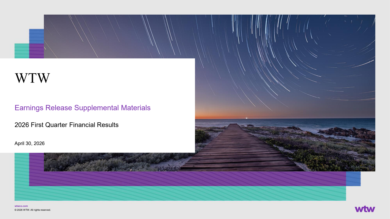 Willis Towers Watson Public's Q1 2026 Slide Deck