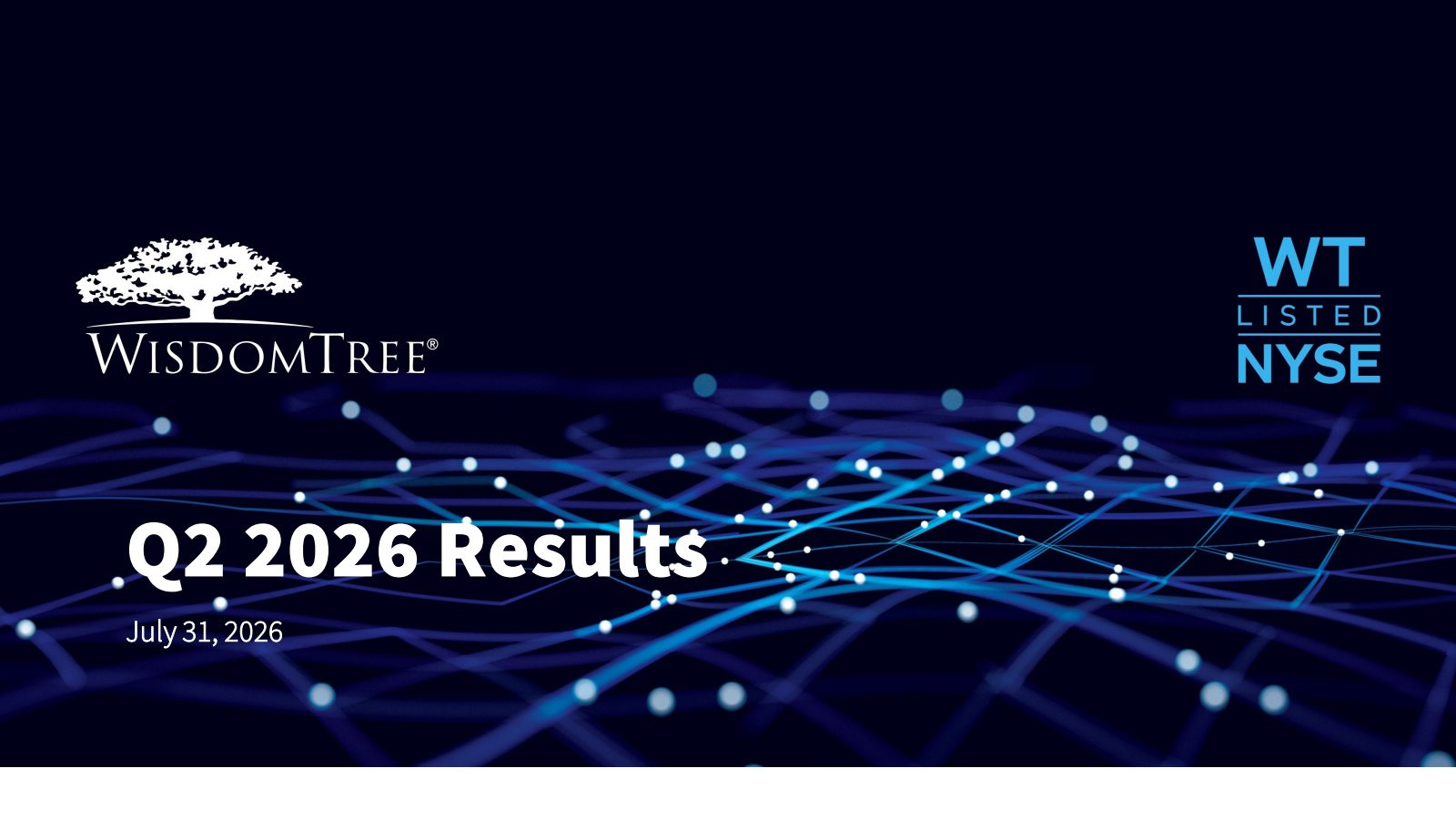 WisdomTree's Q2 2026 Slide Deck