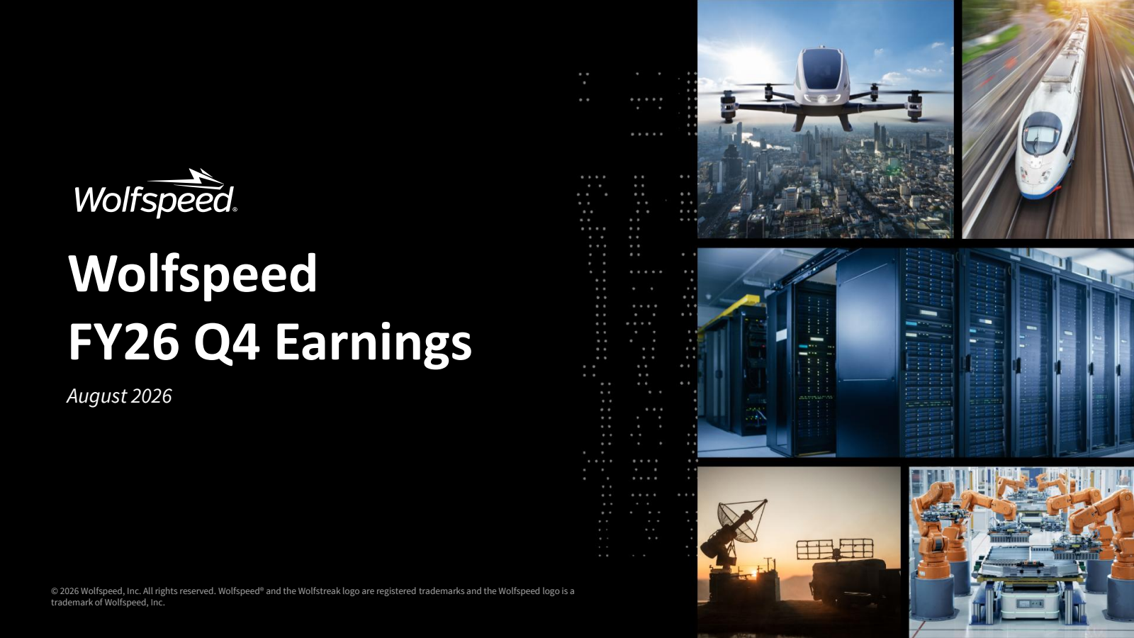 Wolfspeed's Q4 2026 Slide Deck