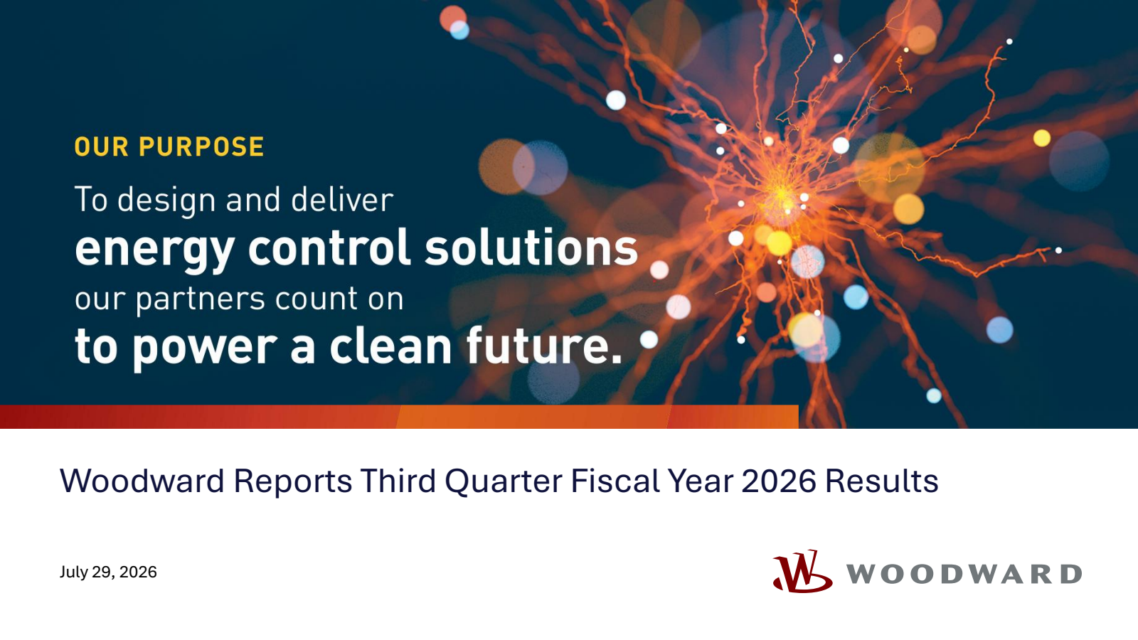 Woodward's Q3 2026 Slide Deck