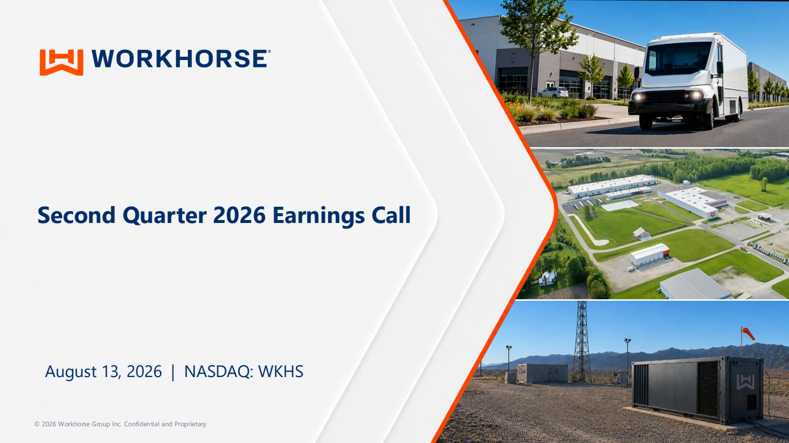 Workhorse Group's Q2 2026 Slide Deck