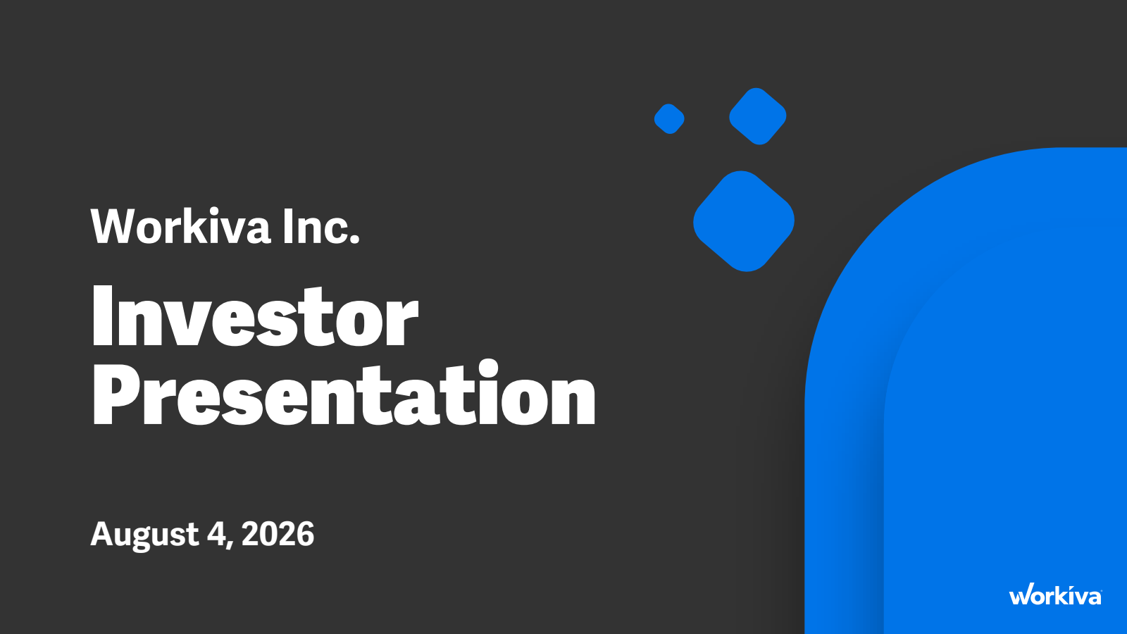 Workiva's Q2 2026 Slide Deck
