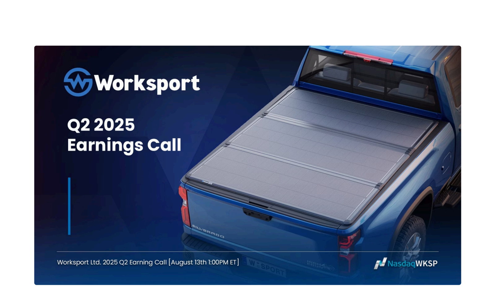 Worksport's Q2 2025 Slide Deck