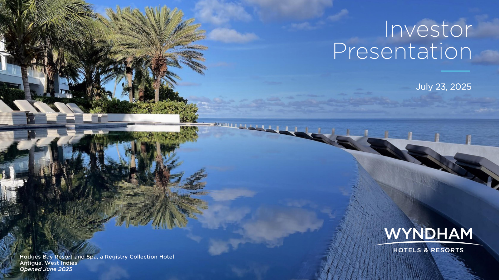 Wyndham Hotels & Resorts' Q2 2025 Slide Deck