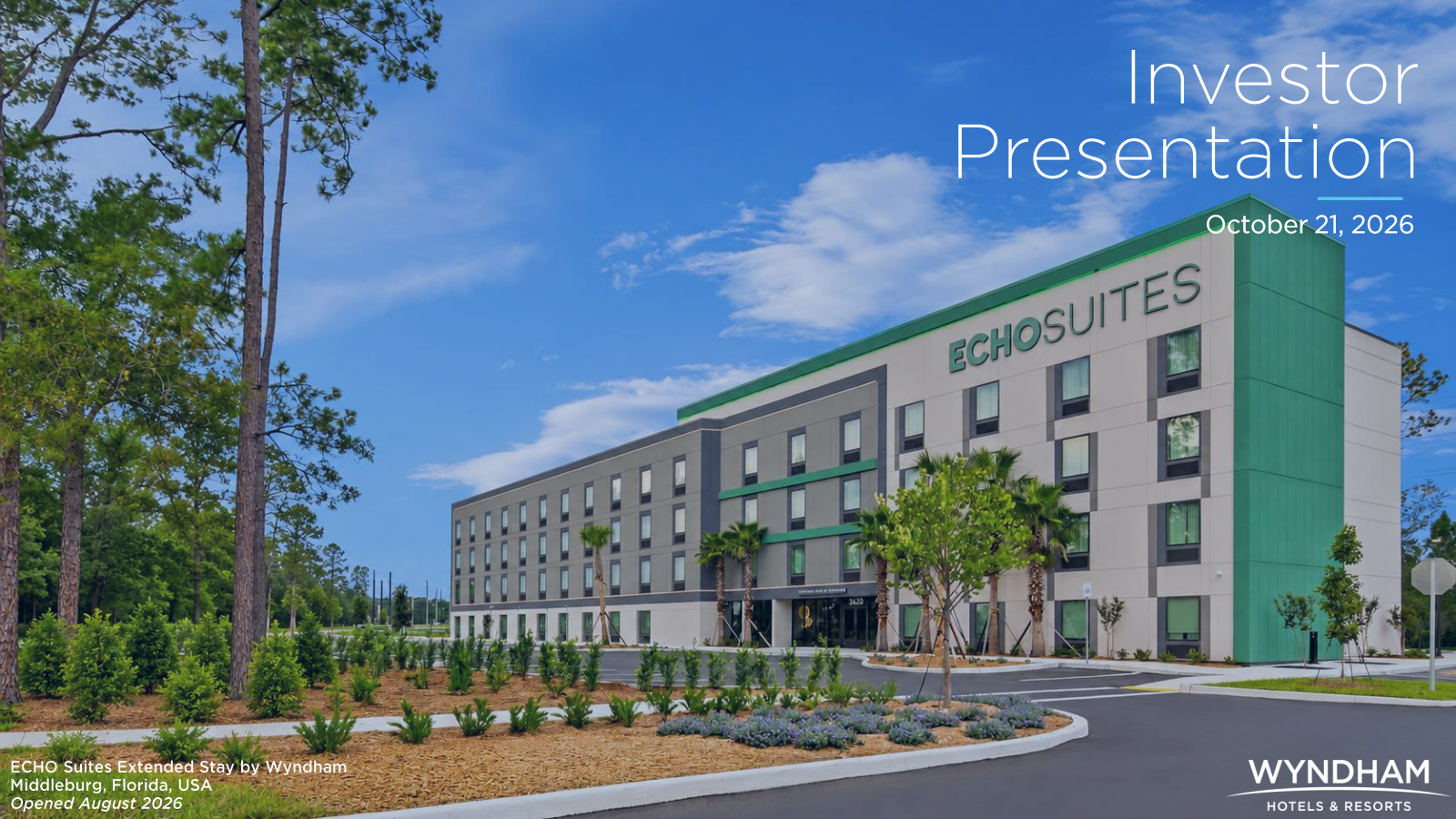 Wyndham Hotels & Resorts' Q3 2026 Slide Deck