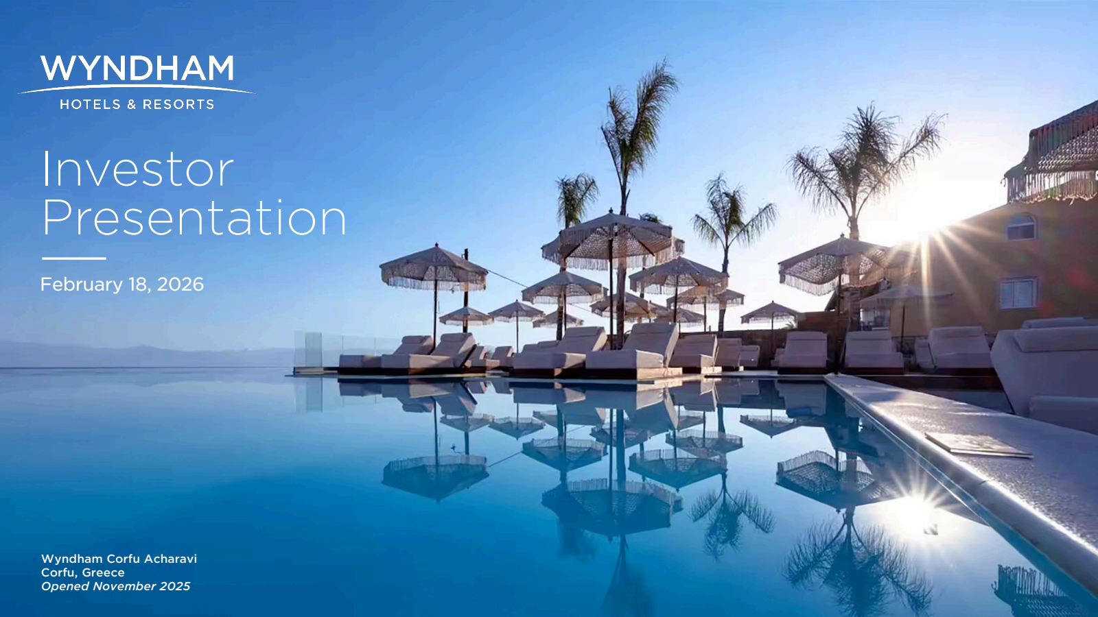 Wyndham Hotels & Resorts' Q4 2025 Slide Deck