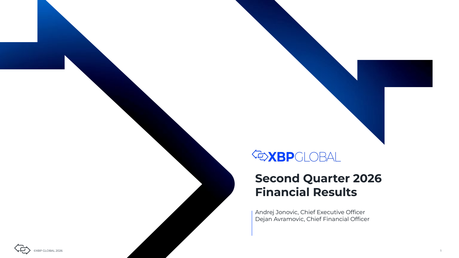 XBP Global's Q2 2026 Slide Deck