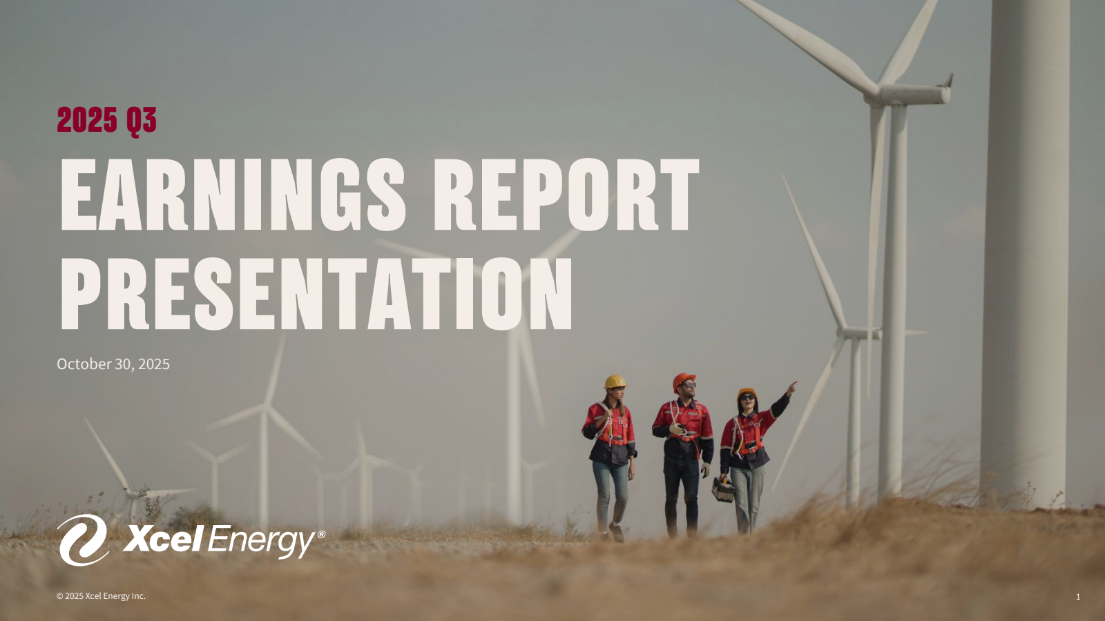 Xcel Energy's Q3 2025 Slide Deck
