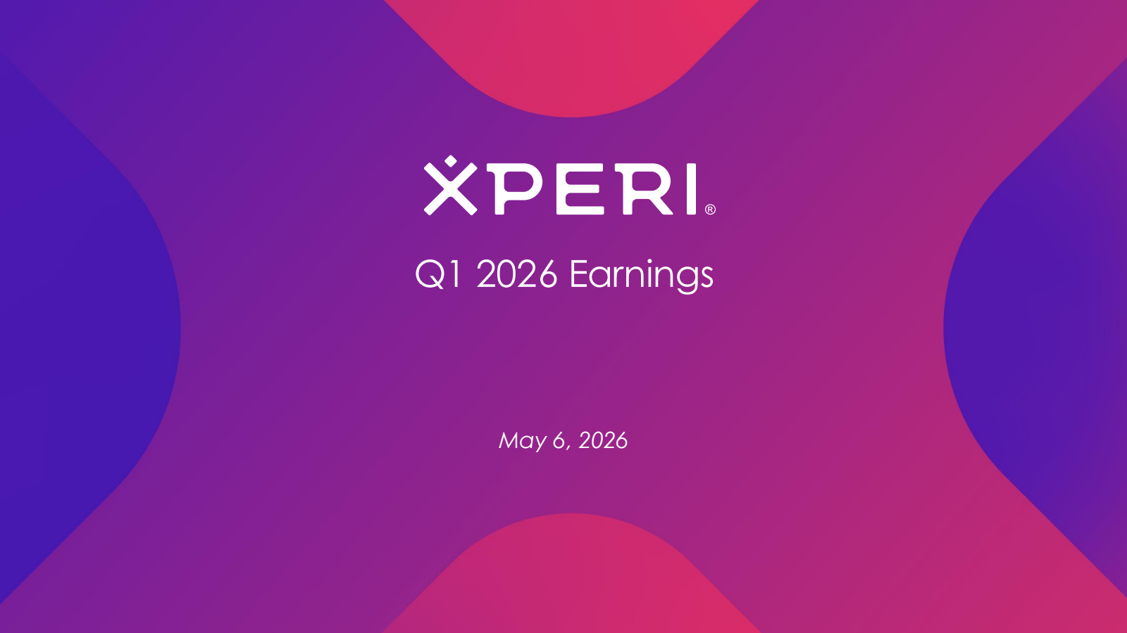 Xperi's Q1 2026 Slide Deck