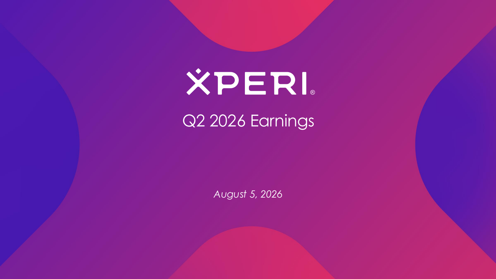 Xperi's Q2 2026 Slide Deck
