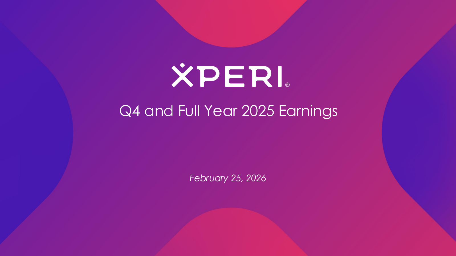 XPER Q4 2025 Earnings Report on 2/25/2026