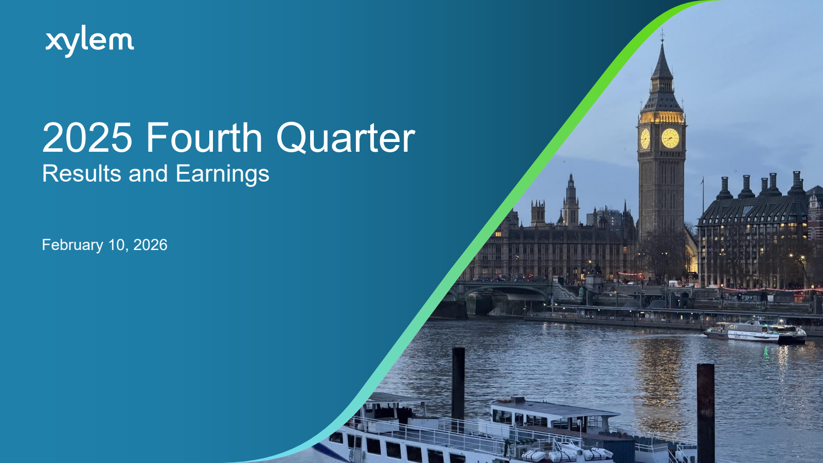 Xylem's Q4 2025 Slide Deck