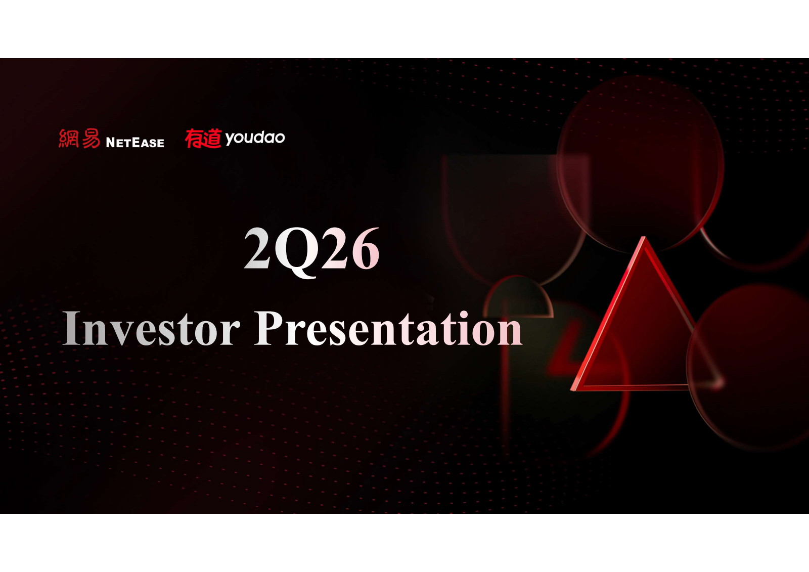 Youdao's Q2 2026 Slide Deck