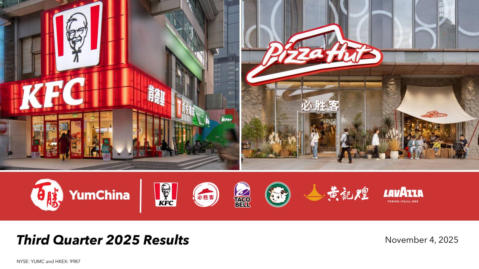 Yum China's Q3 2025 Slide Deck