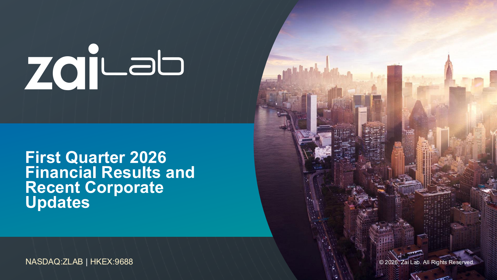 Zai Lab's Q1 2026 Slide Deck