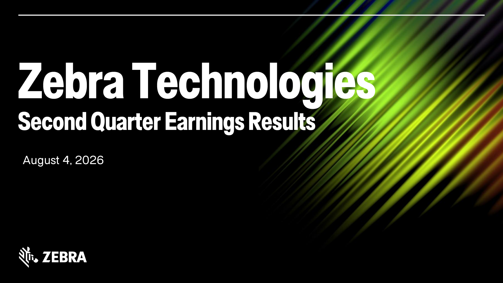 Zebra Technologies' Q2 2026 Slide Deck