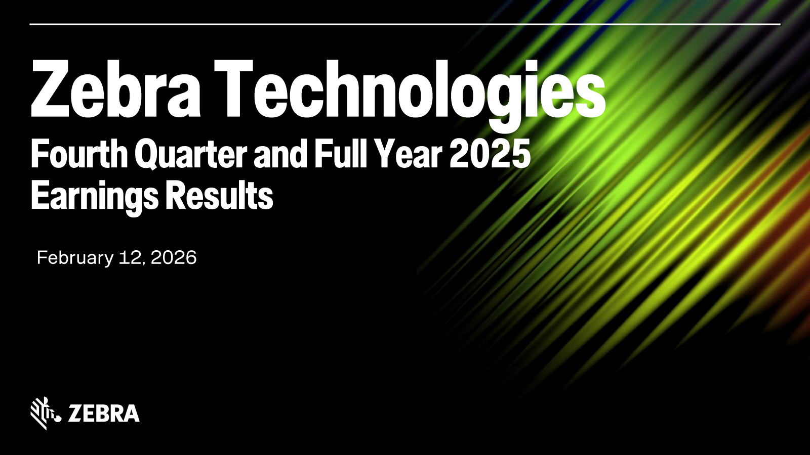 Zebra Technologies' Q4 2025 Slide Deck