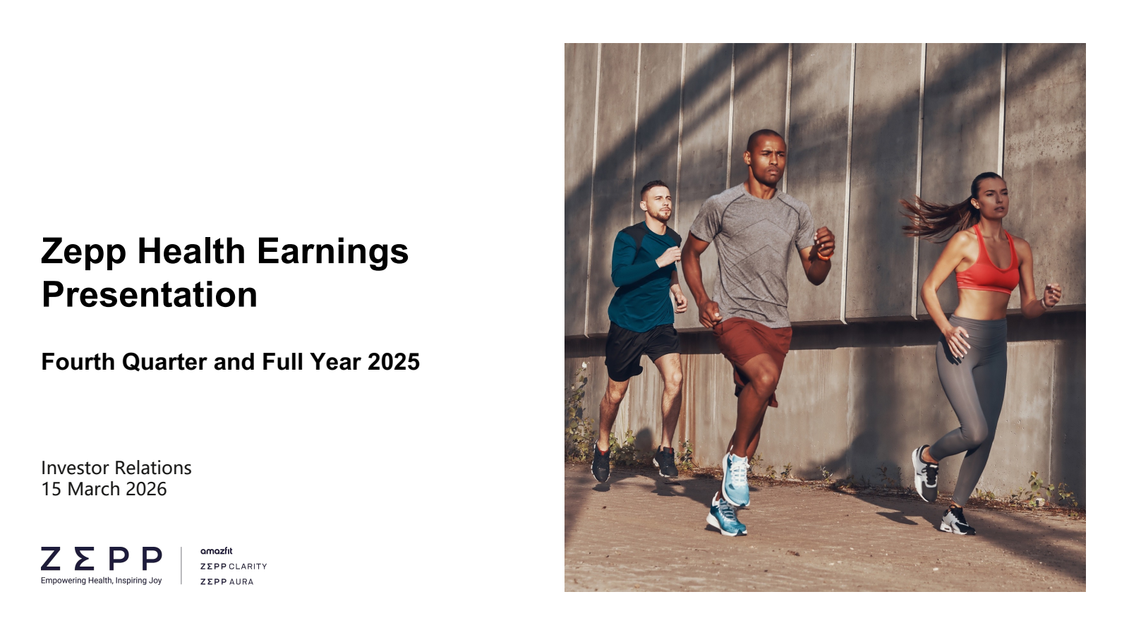 Zepp Health's Q4 2025 Slide Deck