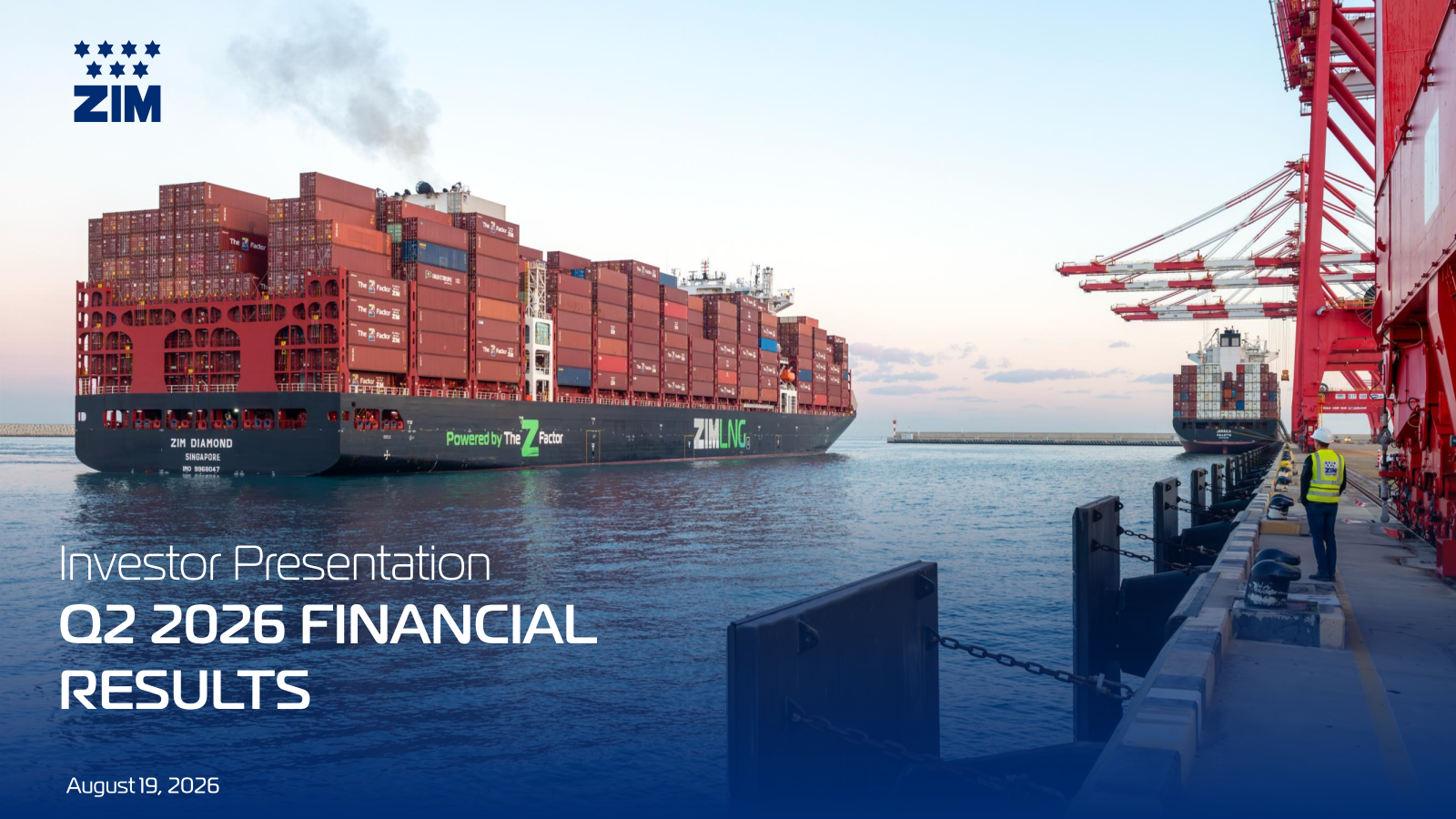 ZIM Integrated Shipping Services' Q2 2026 Slide Deck