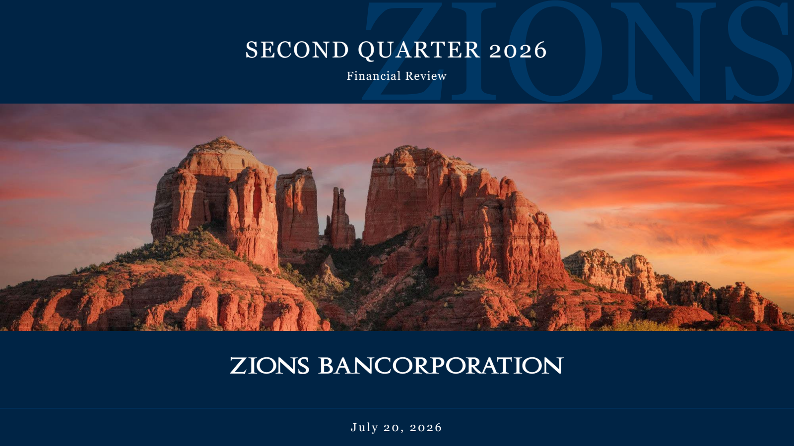 Zions Bancorporation, N.A.'s Q2 2026 Slide Deck
