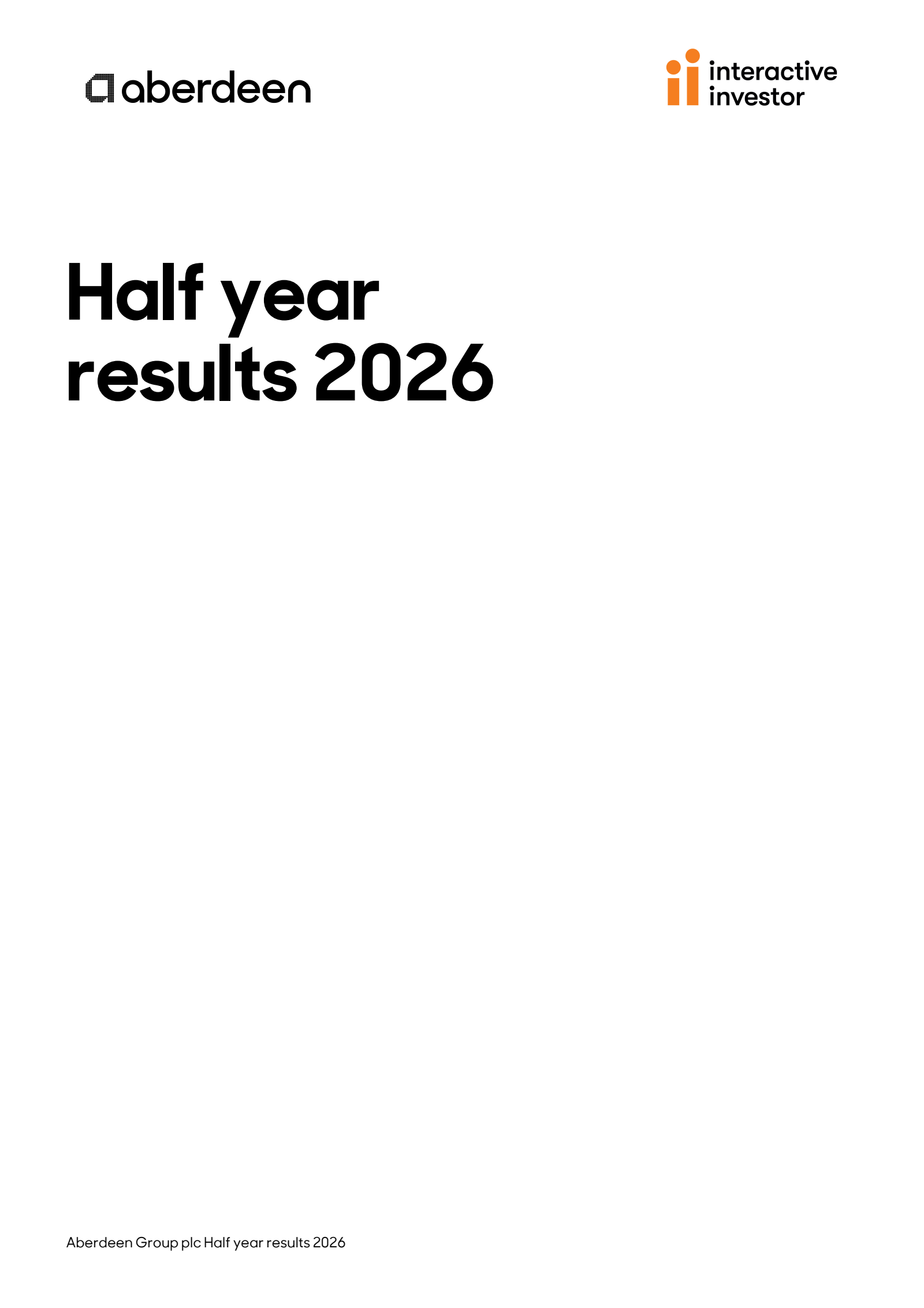 abrdn's H1 2026 (Media) Interim report