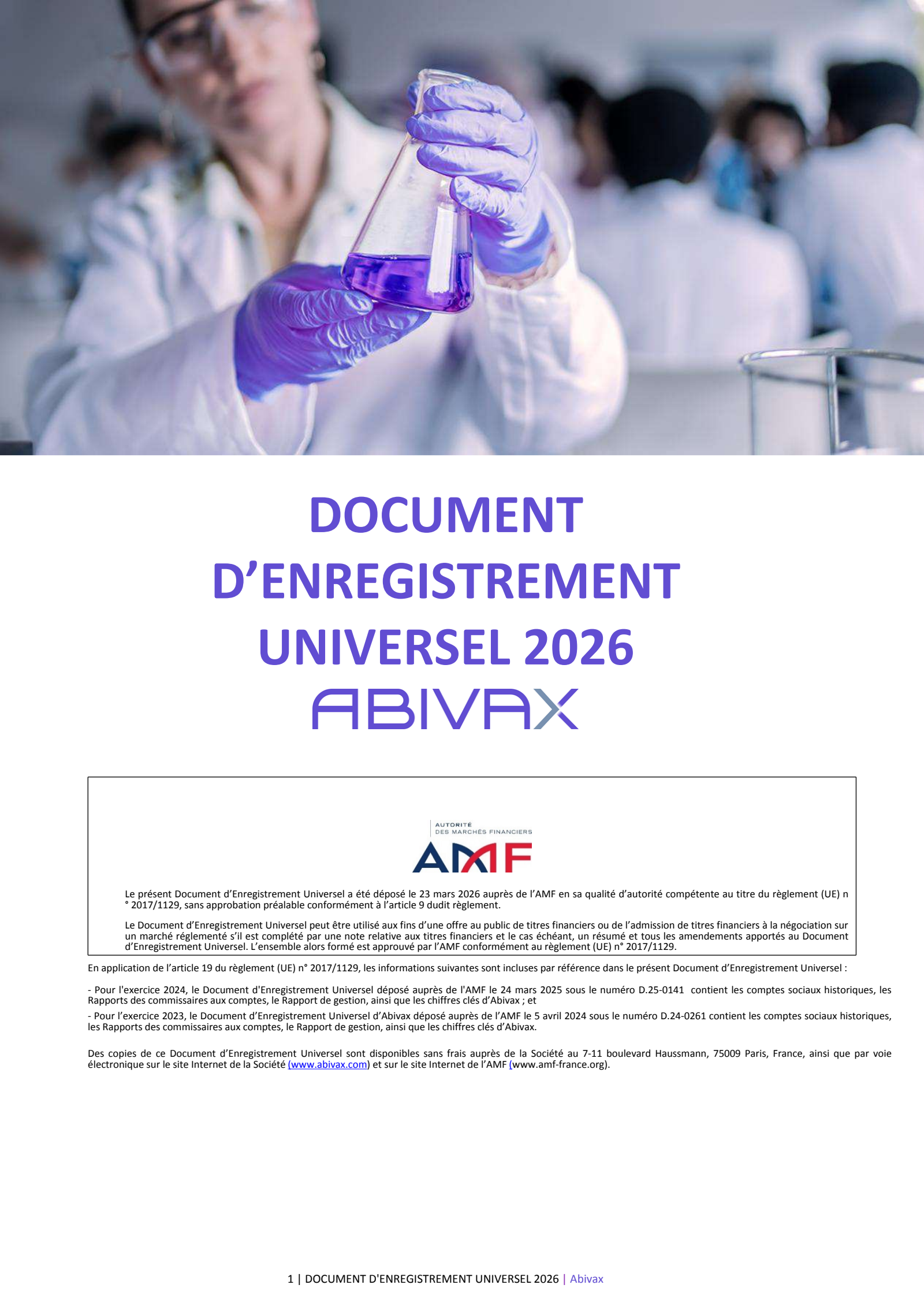 Abivax's Q4 2025 Annual report
