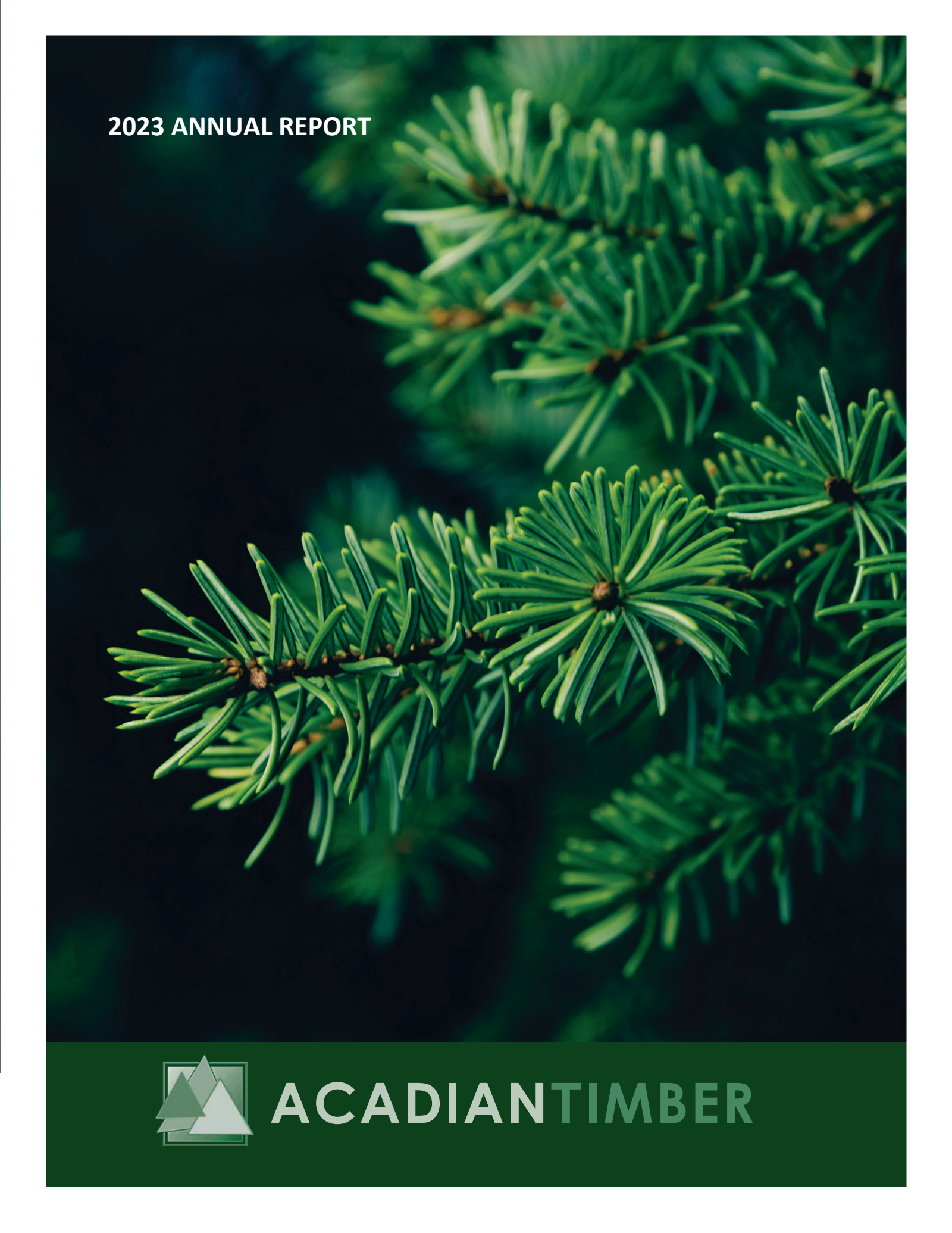 Acadian Timber's Q4 2023 Annual report