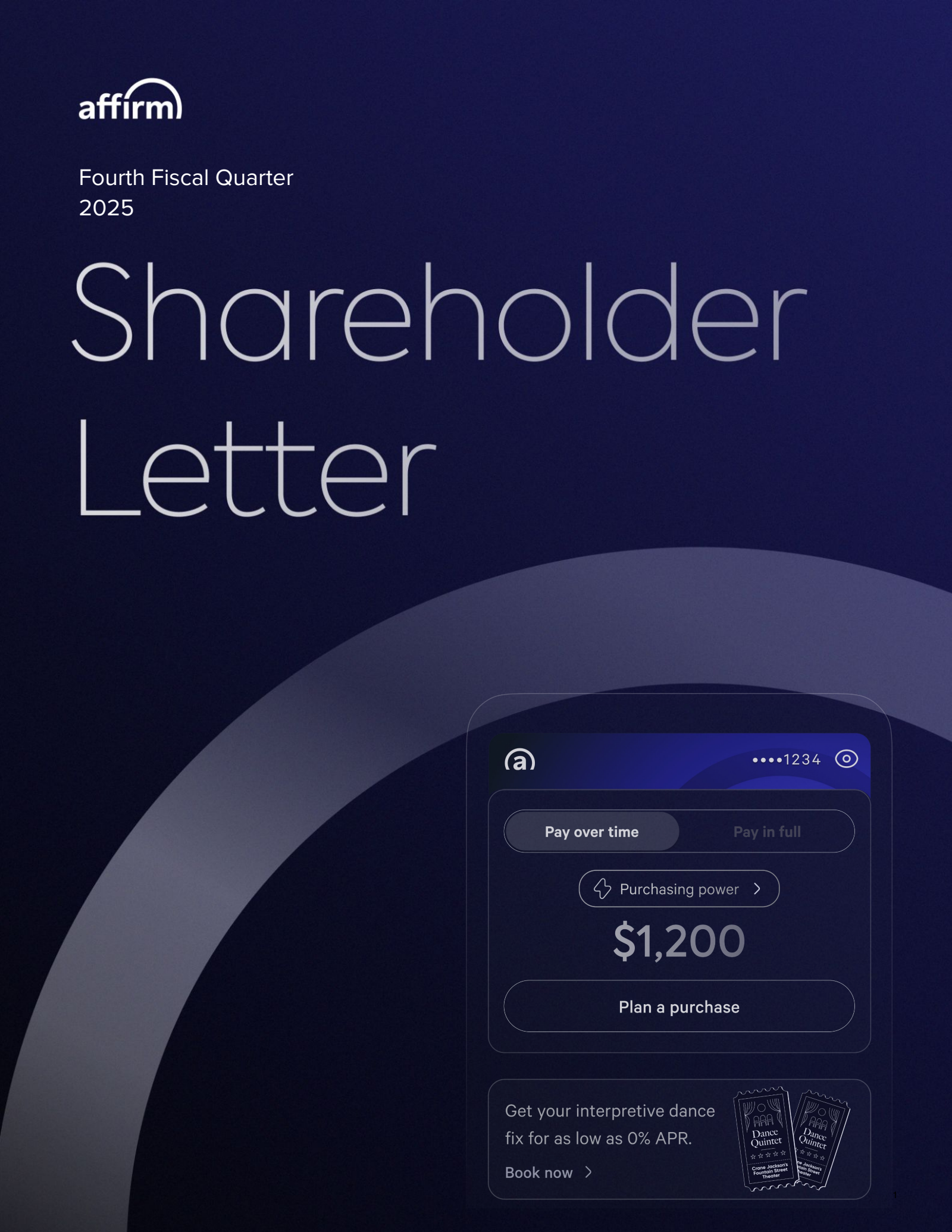 Affirm's Q4 2025 Press Release